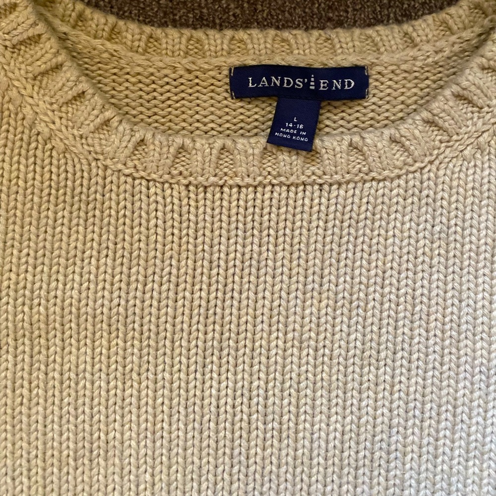 Lands End Sweater. Neutral color.